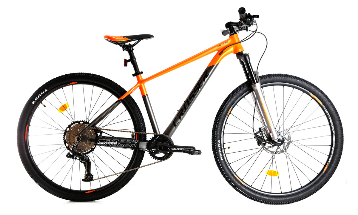 Фотографія Велосипед Crosser Flow 2 MT-036 29" розмір М рама 17 2021 Сіро-жовтогарячий
